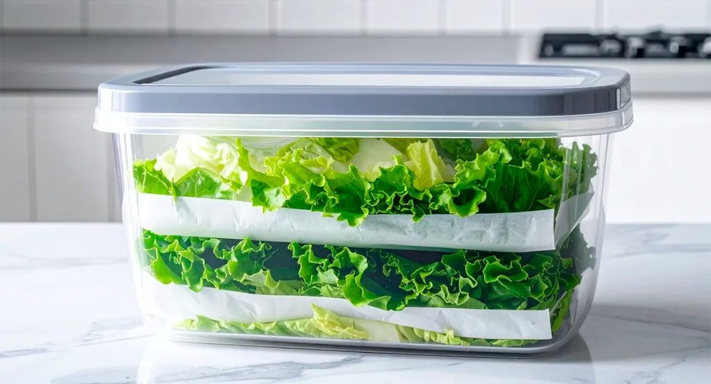 Segredo para guardar alface na geladeira, deixando verdinho e gostoso por até 15 dias