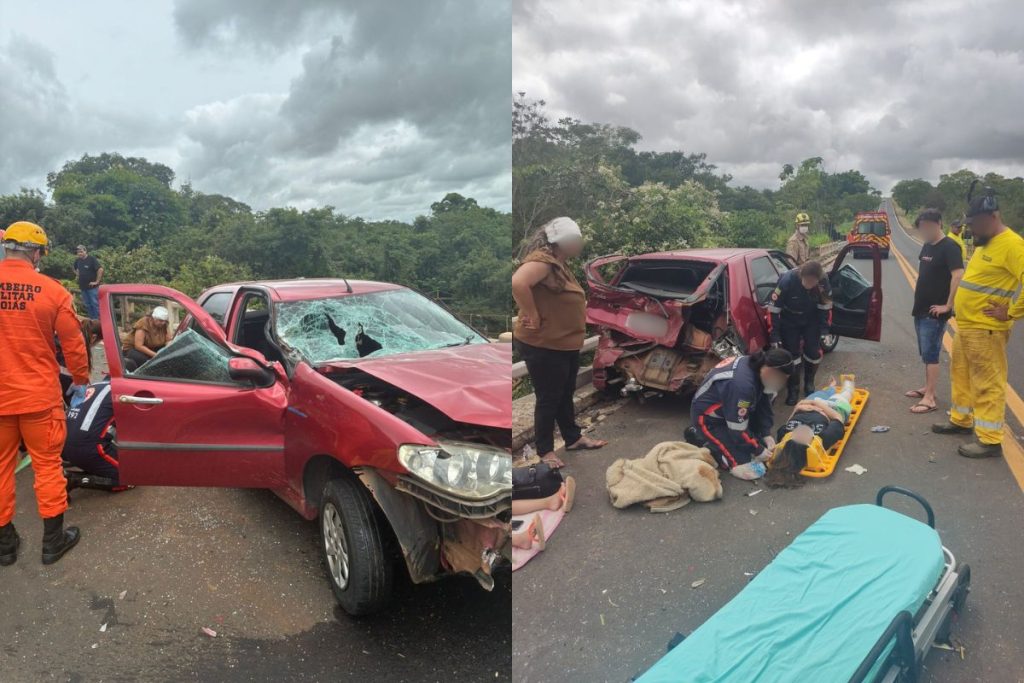 Bombeiros se mobilizam após acidente com ao menos 4 vítimas em Piracanjuba
