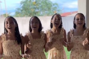 Vitória, Cecília, Ester e Helena: as quadrigêmeas que cantam e transformaram a fé em missão