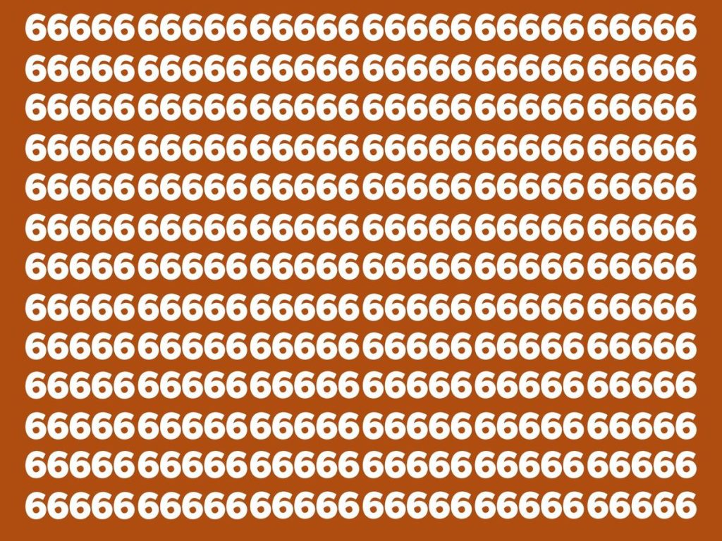 Desafio: menos de 20% das pessoas conseguem encontrar os dois números 8 nesta ilusão de ótica