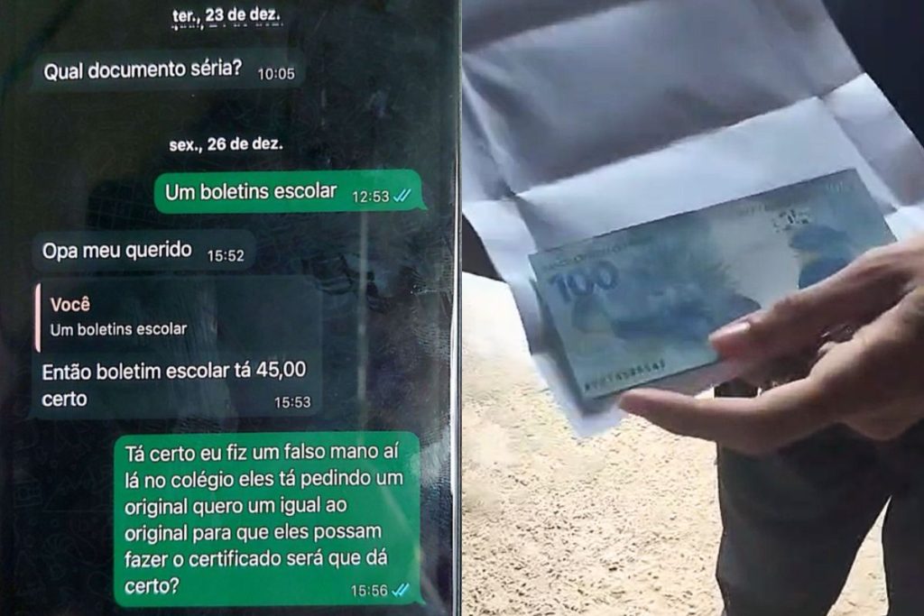 adolescente compra notas falsas em Anápolis