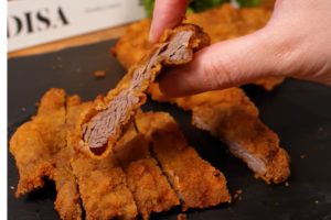 delicioso bife à milanesa