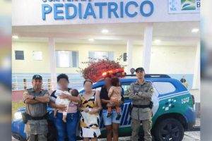 Ação rápida da Polícia Militar salva bebê após queda em Anápolis