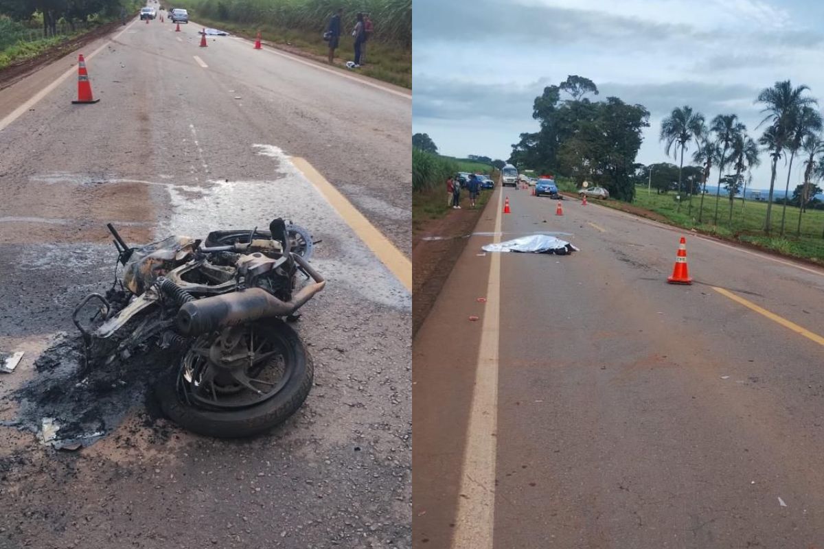 Homem mata colega de trabalho e morre em acidente durante fuga na GO-222