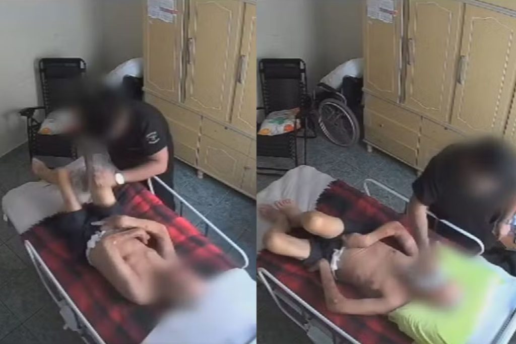 cuidador agride idoso em Goiânia