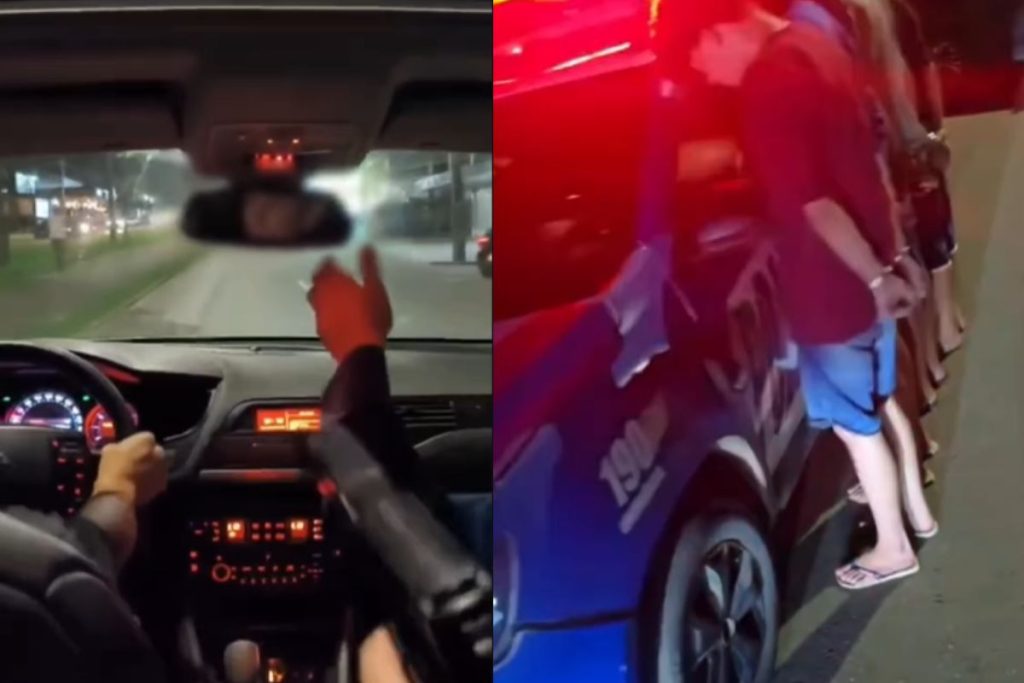 Quatro adolescentes de 15 e 16 anos foram apreendidos após pegarem carro escondido, cometerem roubo com simulacro de arma e serem interceptados pela PM em Aparecida de Goiânia.