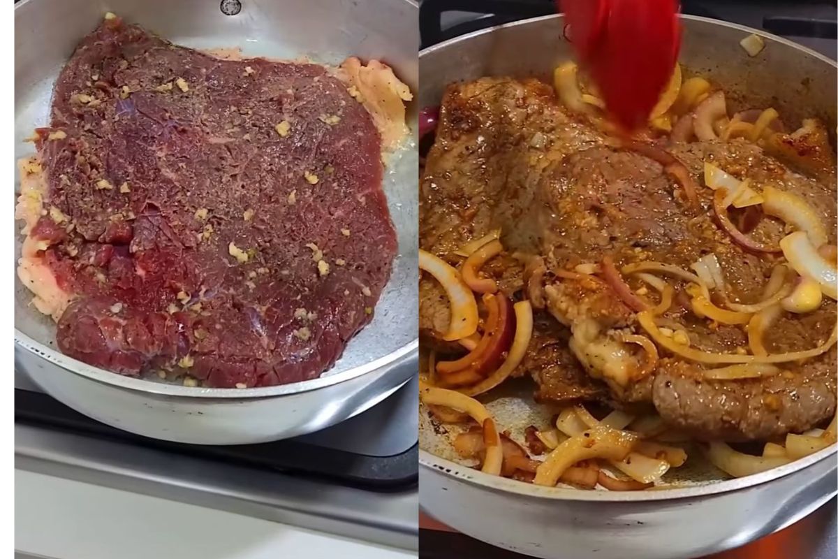 egredo para fazer um delicioso bife acebolado