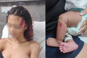 mãe e filho recém nascido atropelados em Goiânia
