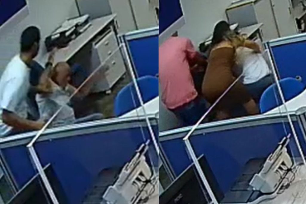 idoso agredido em agencia do INSS