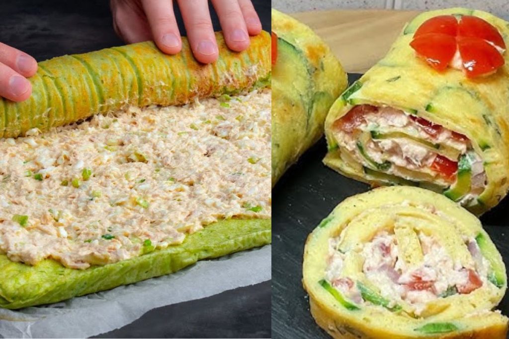 Rocambole de abobrinha é opção leve