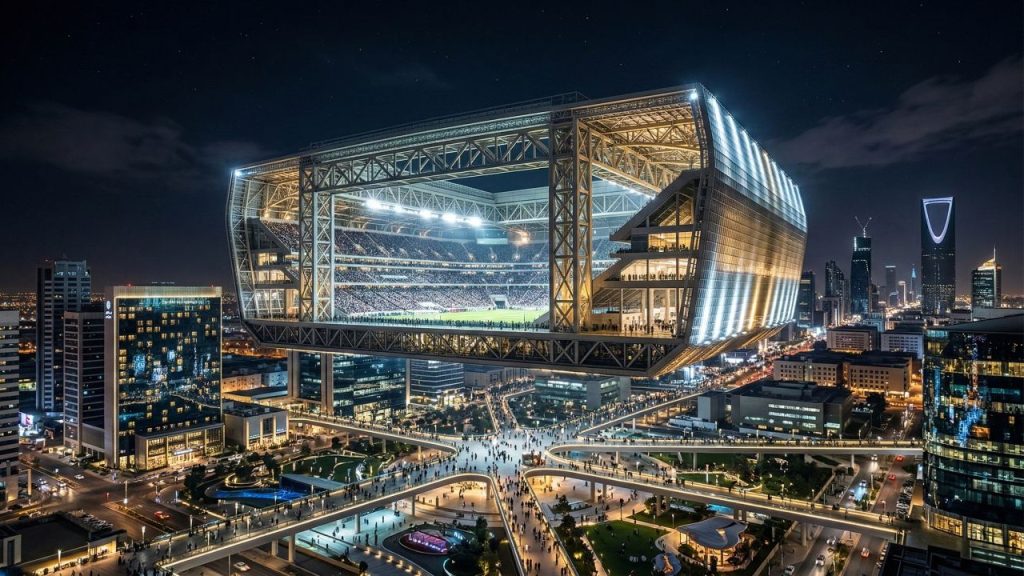 Com capacidade para 46 mil torcedores, estádio mais insano do planeta é erguido a 350 metros de altura