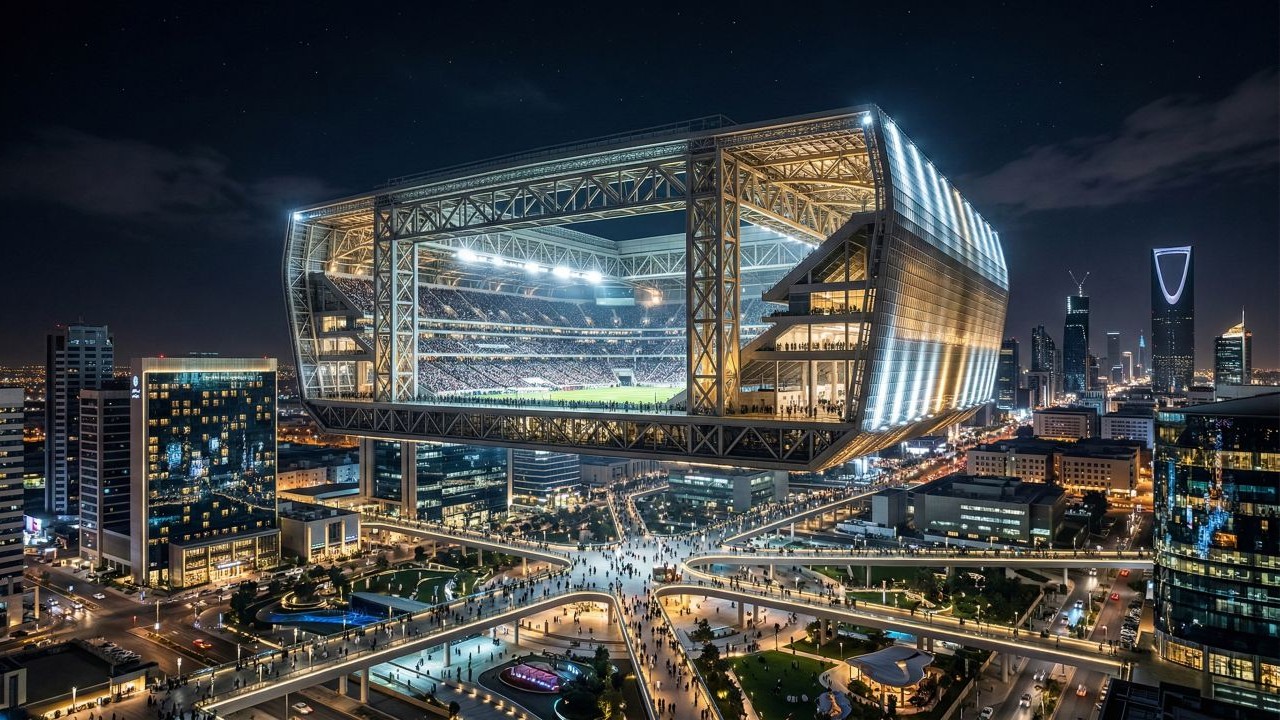 Com capacidade para 46 mil torcedores, estádio mais insano do planeta é erguido a 350 metros de altura