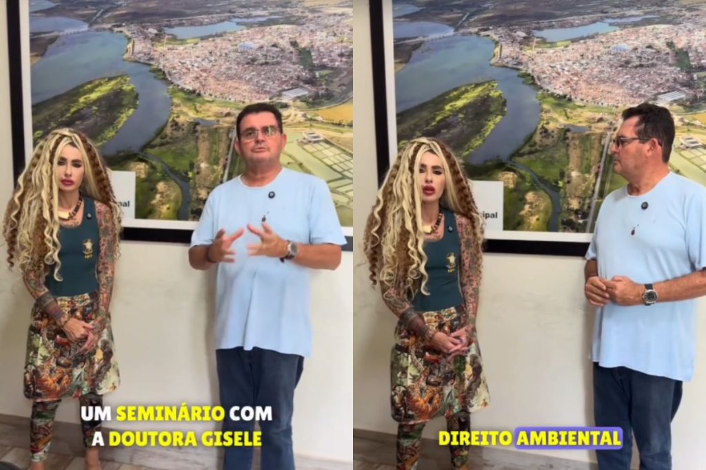 Estilosa, procuradora federal chama atenção em vídeo com prefeito