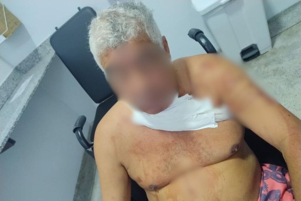 Briga por política termina com homem esfaqueado no pescoço em bar de Anápolis
