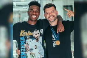 Polícia busca imagens de criminosos que atiraram em assessor de Vini Jr