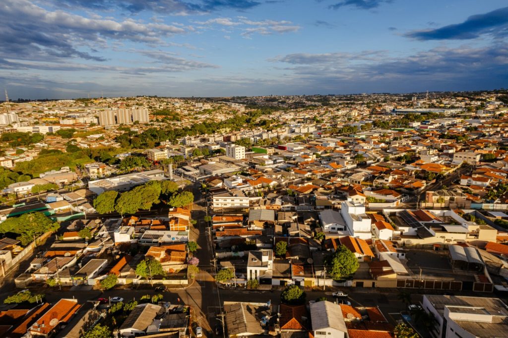 Vista aérea da cidade de Anápolis. imposto