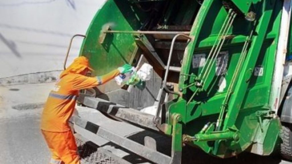 Imagem ilustrativa de coletor de lixo. Quebec ambiental