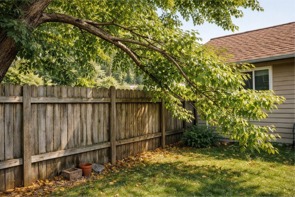 árvore do vizinho invade sua casa
