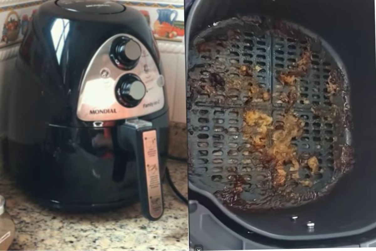 O truque para limpar mais fácil airfryer
