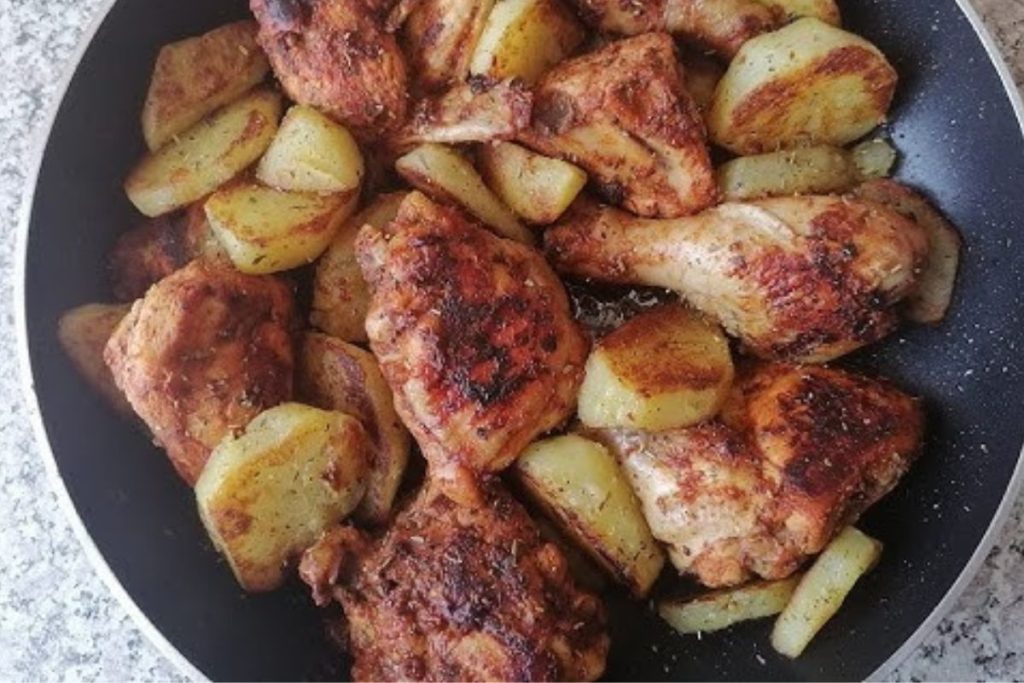 Receita de frango assado na frigideira
