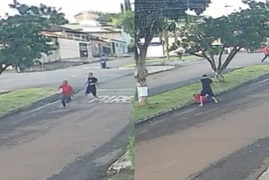 Idoso é espancado após acidente de trânsito e tem carro destruído em Anápolis