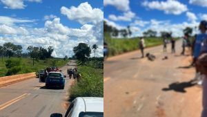 Motociclista morreu após colidir com caminhonete na GO-451.
