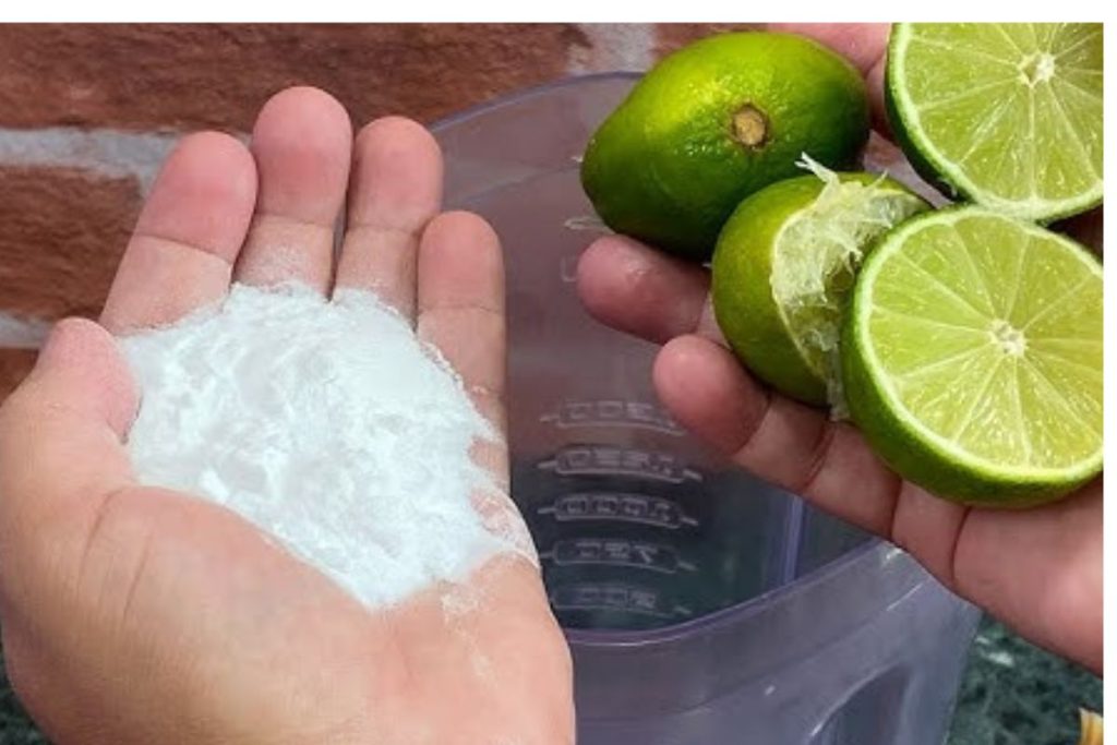 mistura de limão com bicarbonato