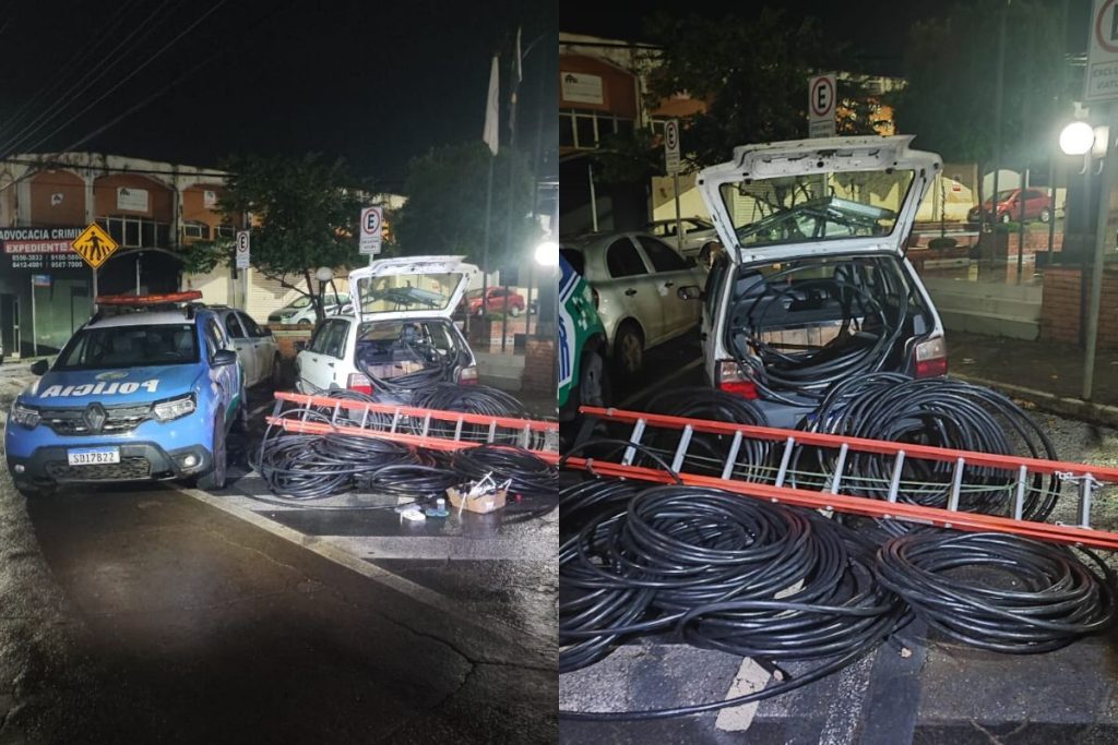 PM prende autores de furto de cabos e apreende 3 toneladas de fios em Anápolis