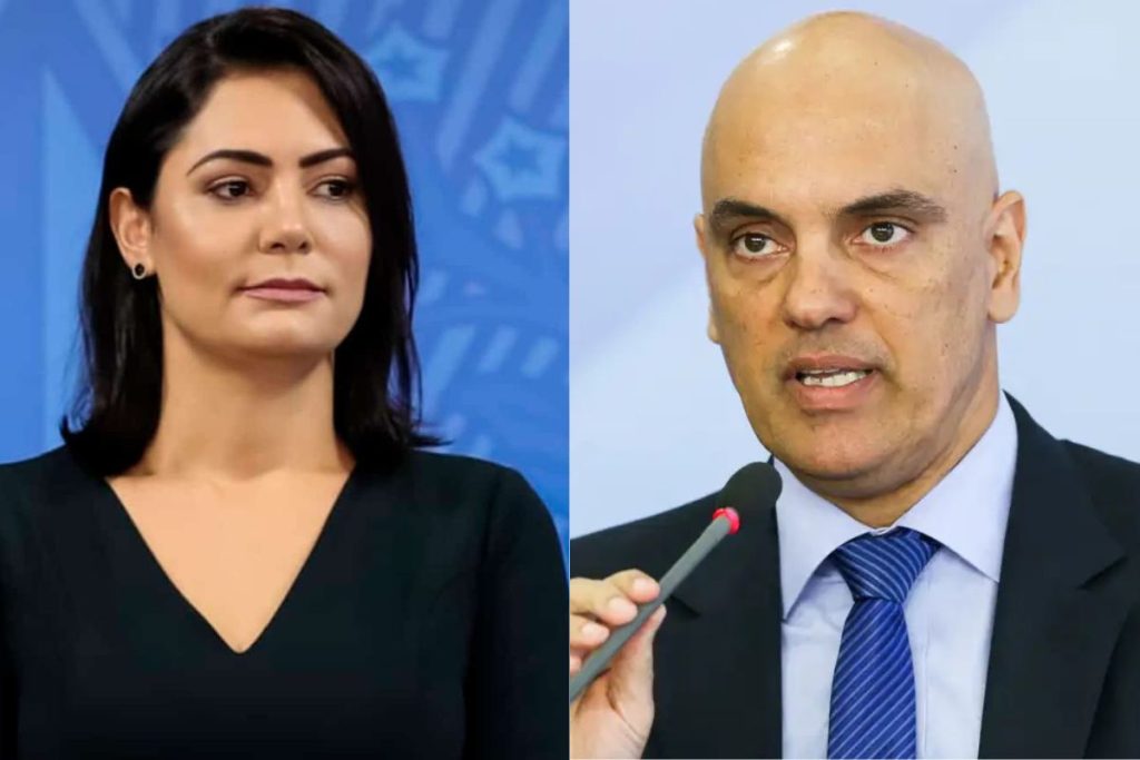 Michelle quer novo encontro com Moraes para pedir que ele conceda domiciliar a Bolsonaro
