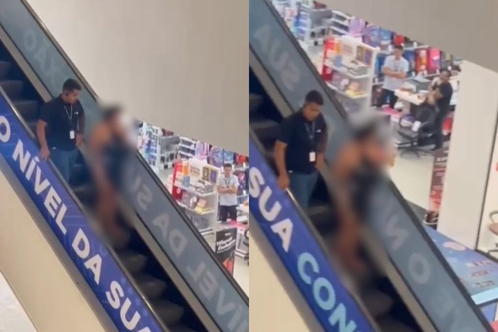 Mulher flagrada sem roupas causa confusão no Brasil Park Shopping