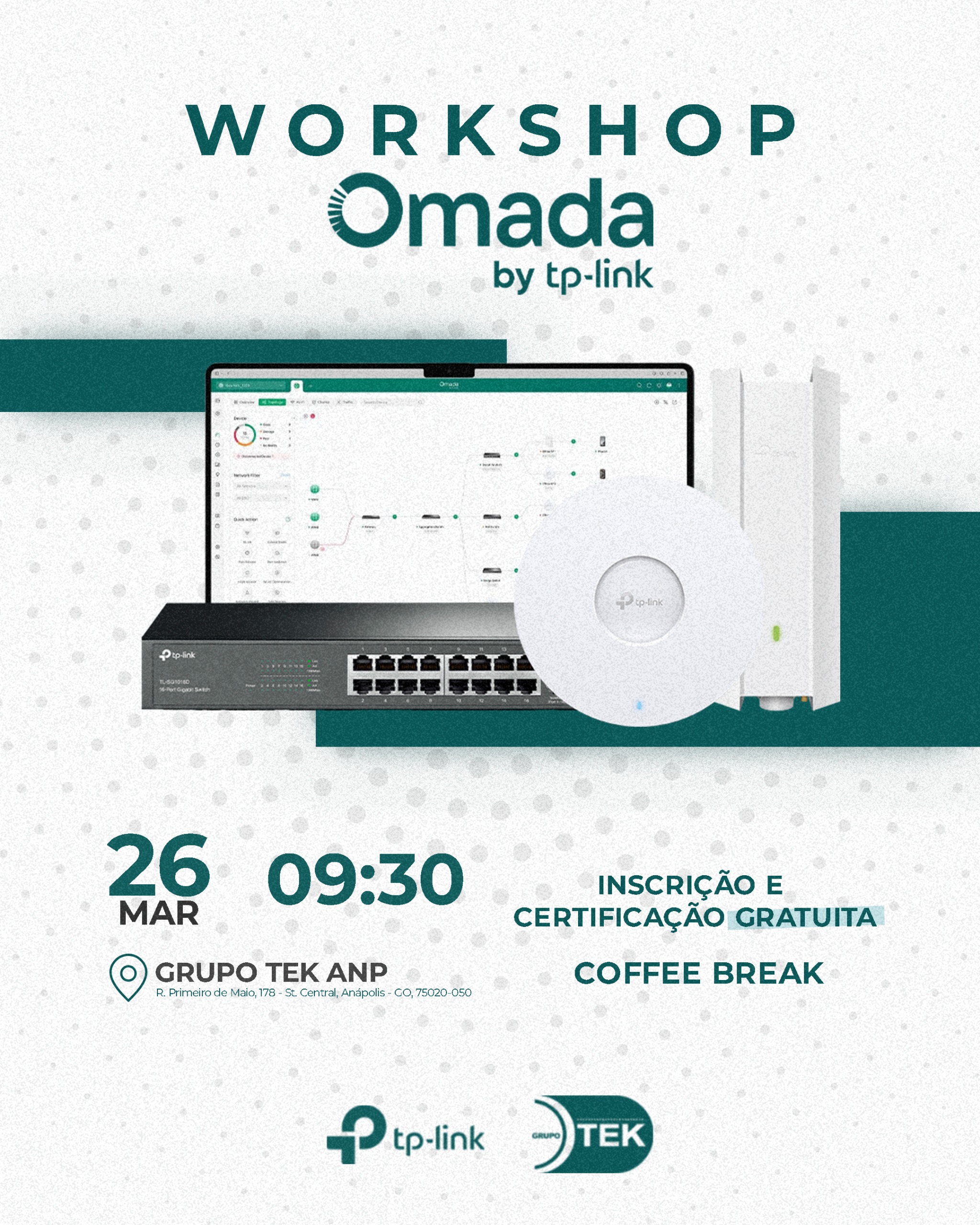 Encontro acontece a partir das 09h30, na Tek Anápolis. (Foto: Divulgação)