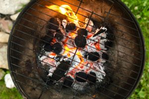 cinzas do churrasco: