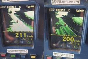 “Efeito MotoGP”? PRF flagra motos a mais de 200 km/h em Anápolis durante evento