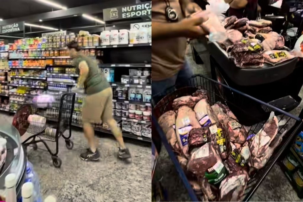 Homem ganha 1 minuto de compras grátis e leva mais de R$ 6 mil em produtos. Veja como foi a ação que viralizou nas redes.