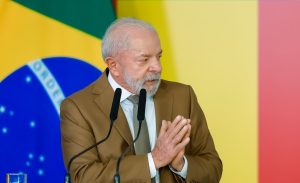 Presidente da República, Luiz Inácio Lula da Silva, durante declaração à imprensa no Palácio do Planalto