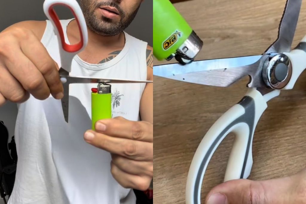 Afiar facas e tesouras