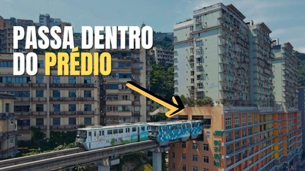 Estação dentro de um prédio na China