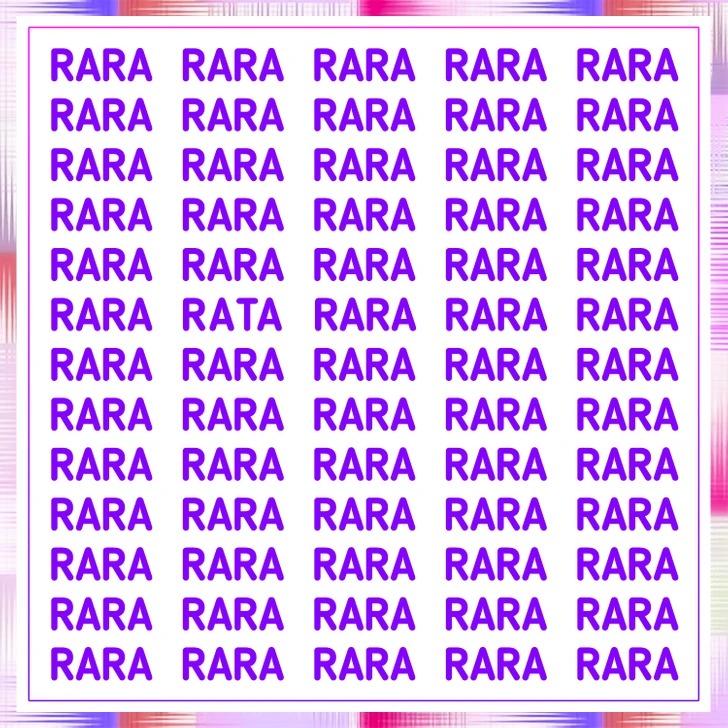 Somente os mais atentos conseguem: encontre a palavra diferente em menos de 15 segundos e descubra se você está entre os poucos que acertam