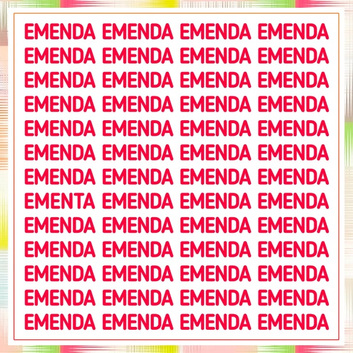 Somente os mais atentos conseguem: encontre a palavra diferente em menos de 15 segundos e descubra se você está entre os poucos que acertam