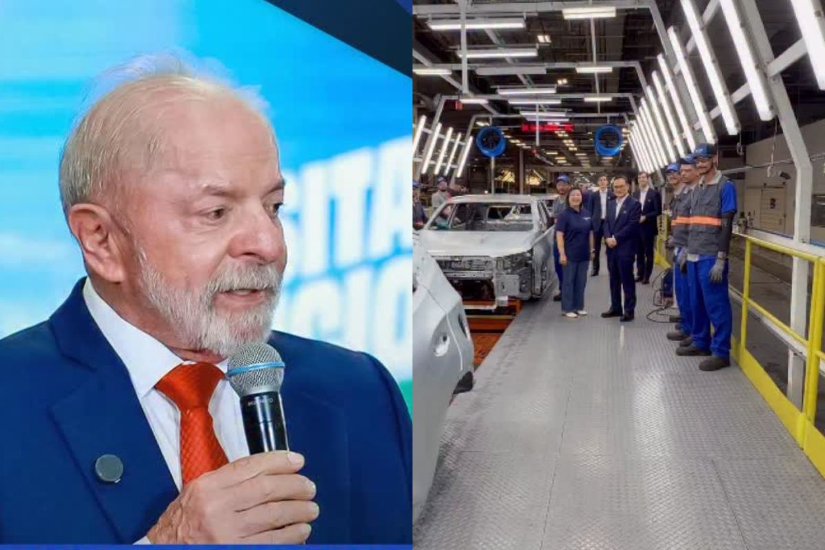 Lula lembra que inaugurou a CAOA em Anápolis e mostra fábrica dos novos carros Changan
