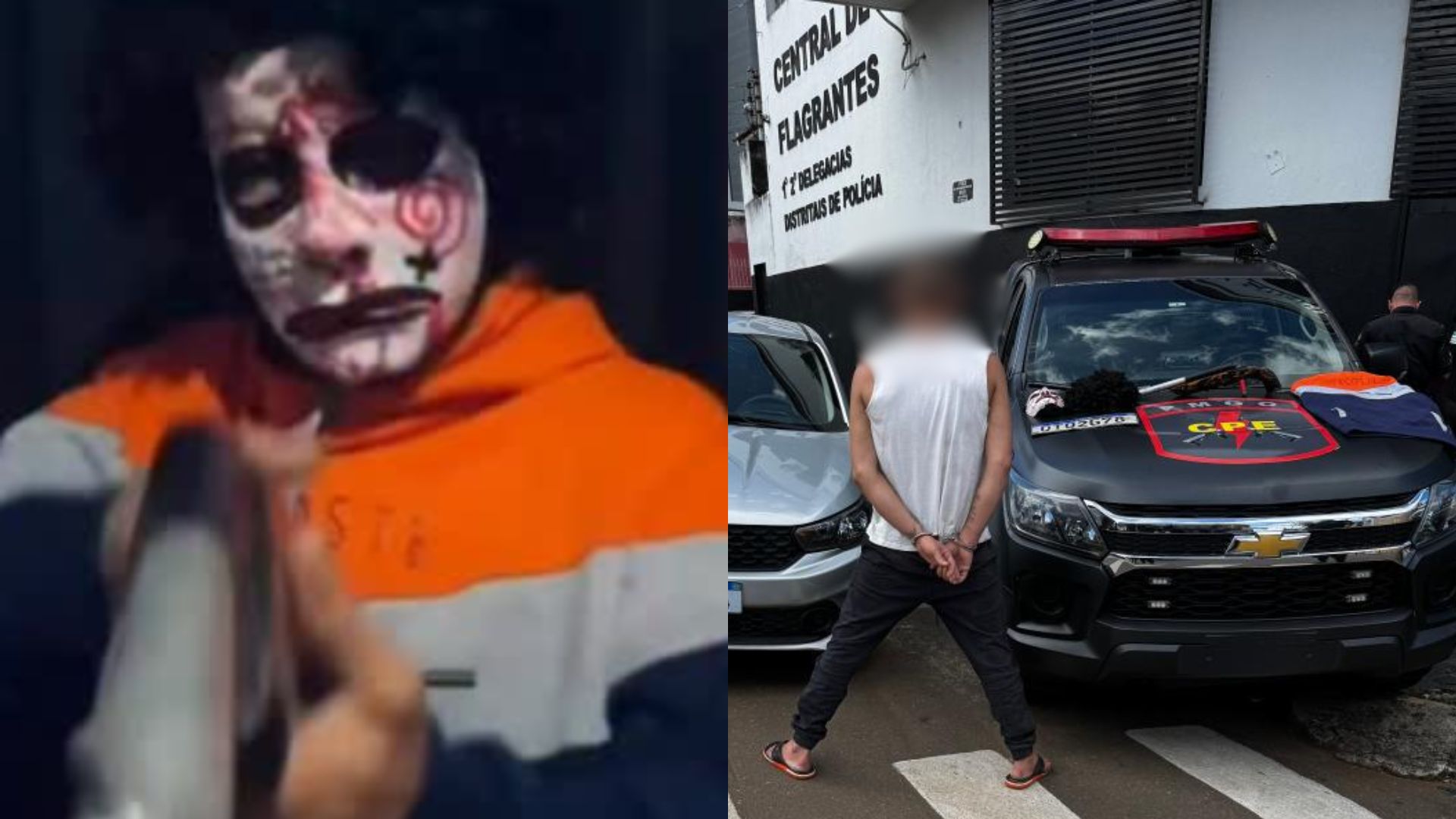 Homem preso pela CPE usava as redes sociais para ostentar armas de fogo.