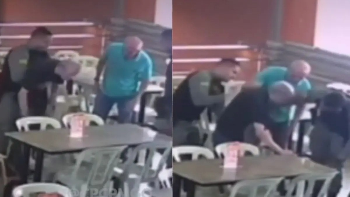Cliente se engasga com pedaço de carne enquanto almoçava em restaurante de Goiânia e é salvo por policiais