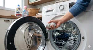 Veja para que serve o truque do papel alumínio na máquina de lavar