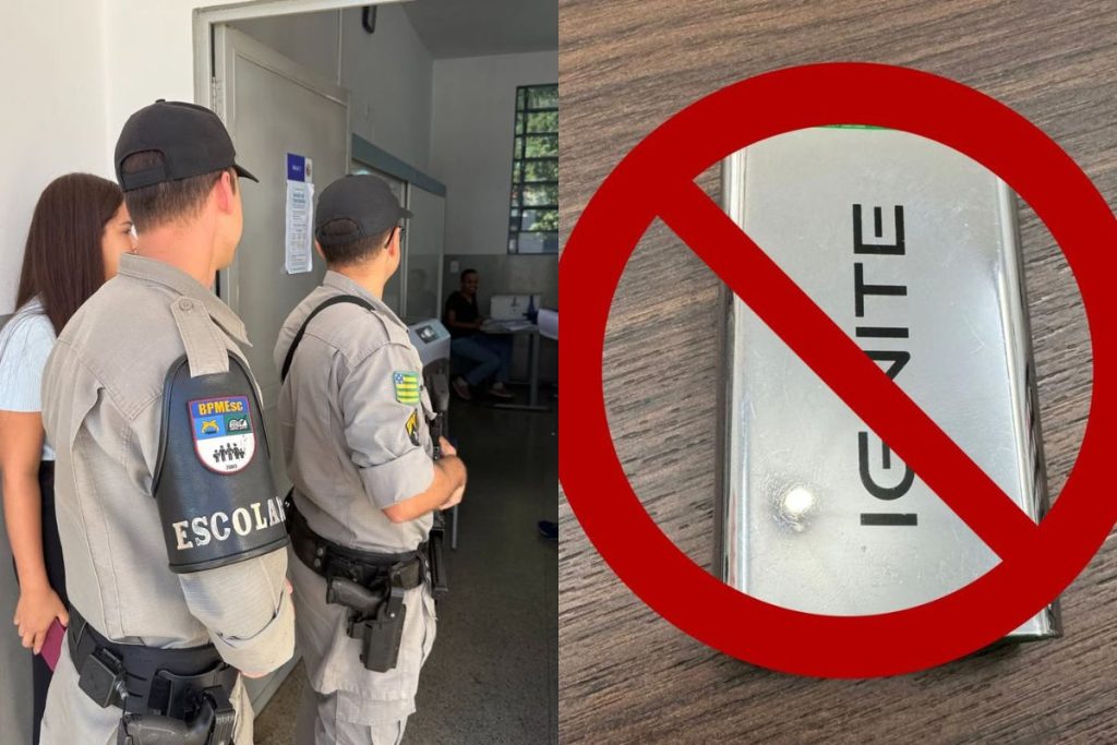 Com ajuda da PM, colégio estadual de Goiânia está expulsando alunos reincidentes no vape