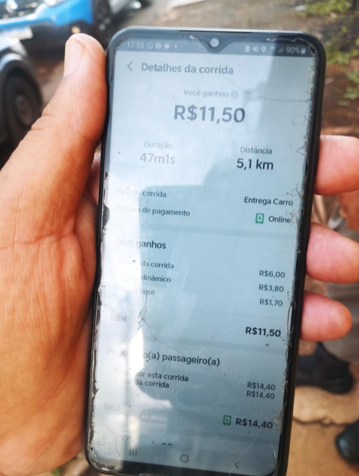 Motorista de aplicativo é usado em golpe de quase R$ 1 mil contra pet shop em Anápolis