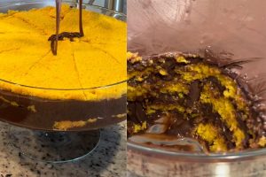 Ovo de Páscoa na travessa