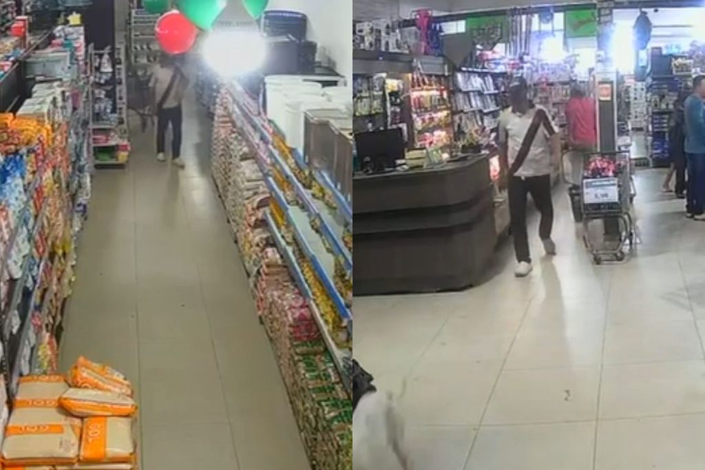 Homem é flagrado furtando o impensável em supermercado do Recanto do Sol, em Anápolis