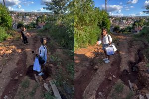 bairro de Anápolis sem asfalto