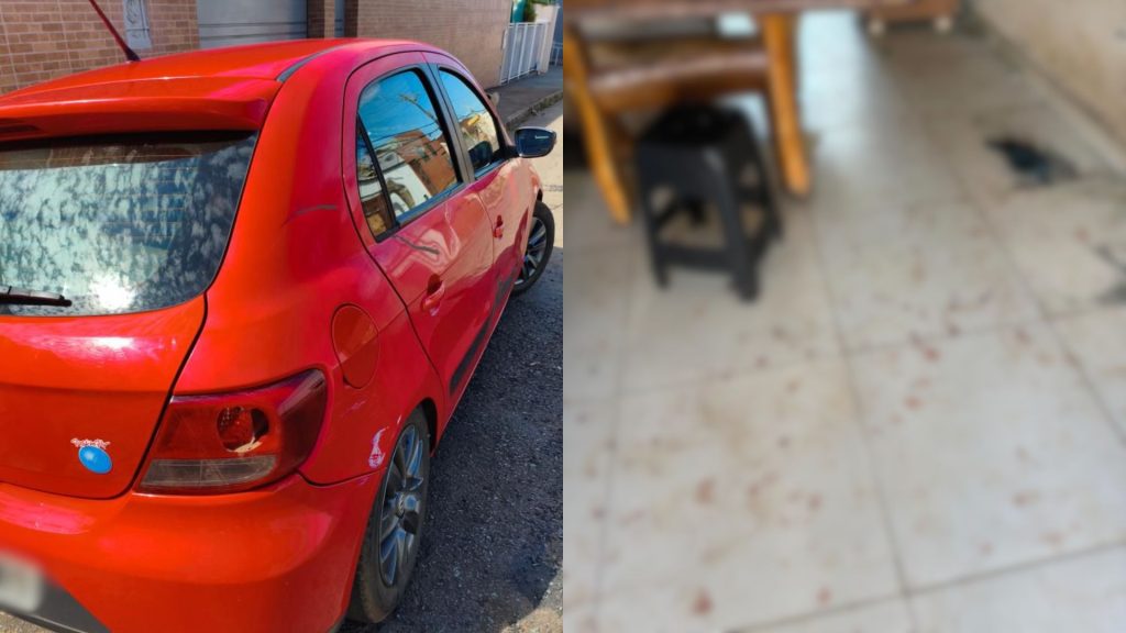 Desconfiança de pedestre ao encontrar carro terminou com suspeito de violência doméstica preso.