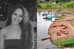 Thaynara Lima da Silva desapareceu após cair no lago Serra da Mesa, em Niquelândia.